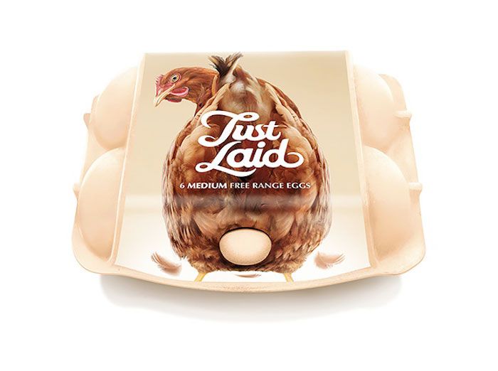 Яйца Just Laid © Springetts Brand Design Consultants, Англия