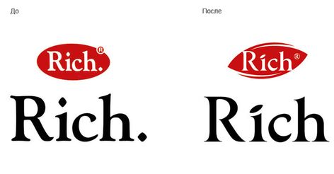 Рестайлинг логотипа Rich © Soldis Communications